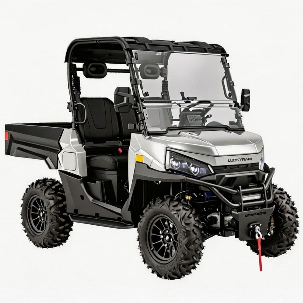 تخت بالابر برقی 10 کیلوواتی AC موتور 4WD سنگین UTV 73.6V 670 کیلوگرمی