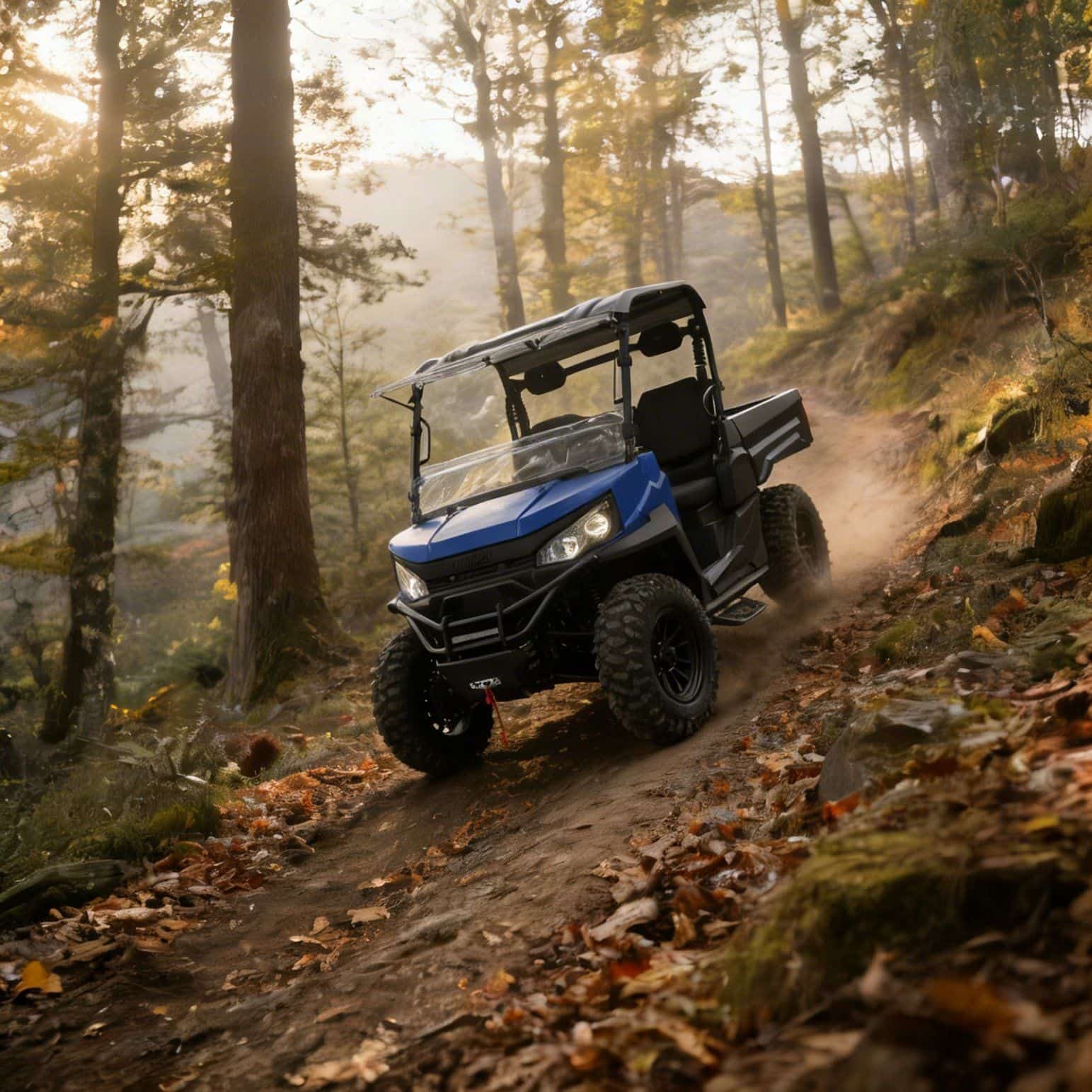 4WD UTV 73.6V 20KW Peak Power 400A Controller 350kg Dump Bed