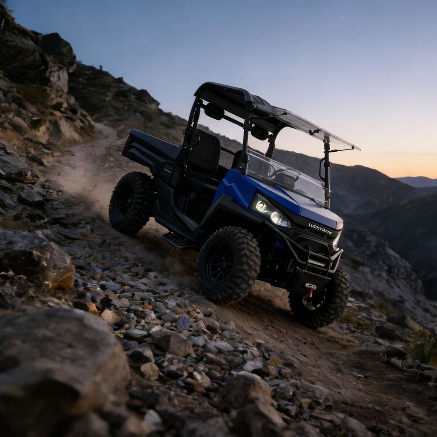 UTV 4WD برای شکار 20KW حداکثر توان 400mm Wading 350kg بار