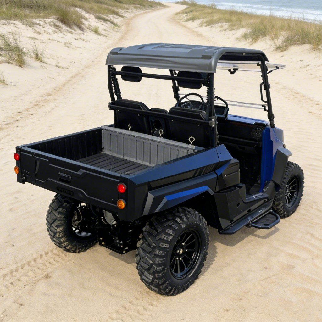 UTV برقی 4WD برای Jobsite لاستیک های 14 اینچی 73.6V 20KW حداکثر توان