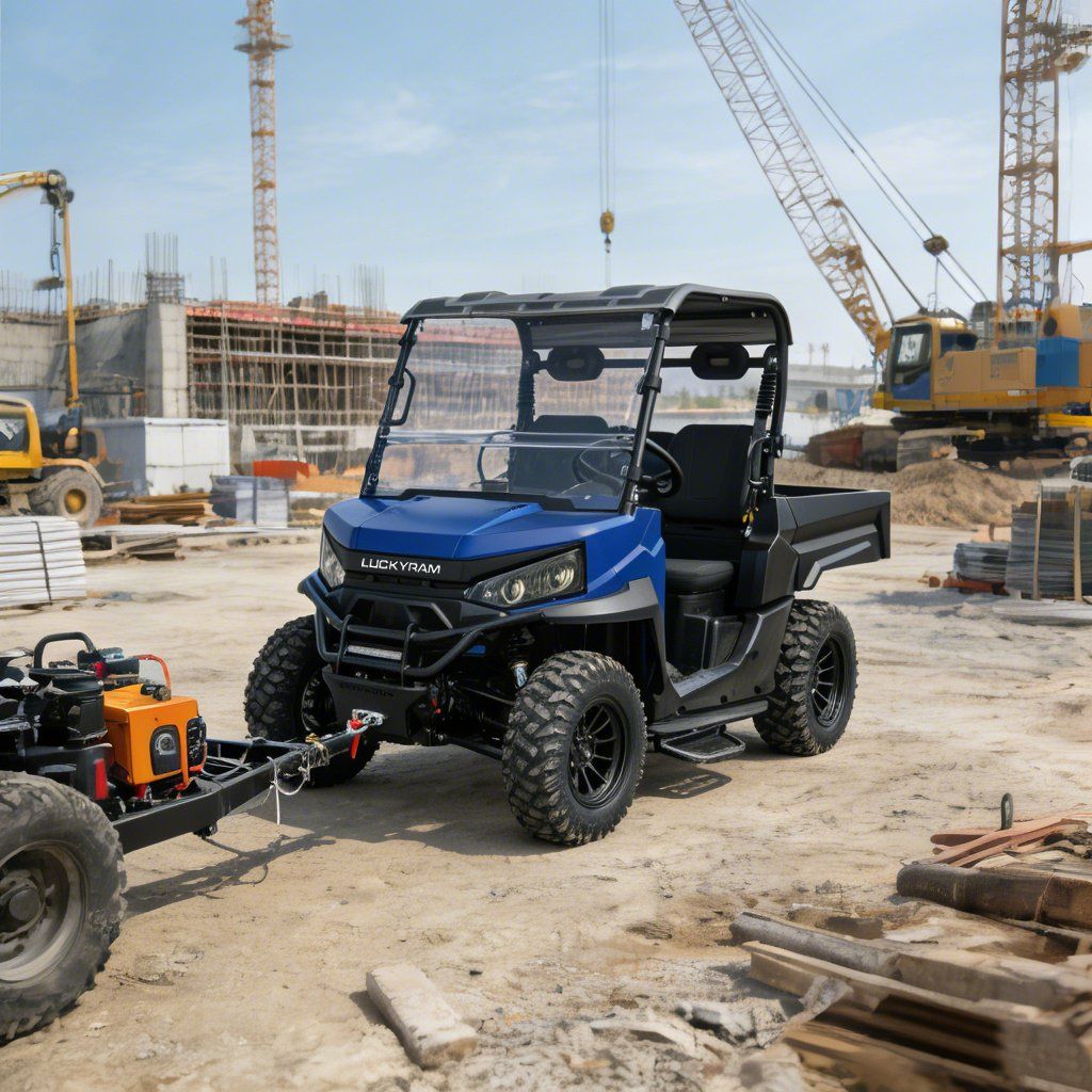 Ranch Work UTV 4WD 10KW AC Motor 670kg بارگیری 1000kg بکسل